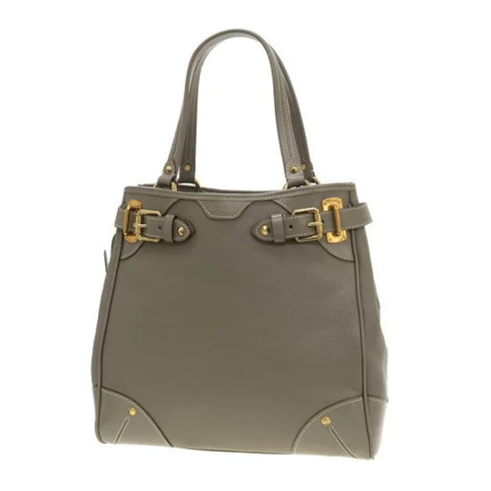 Louis Vuitton Suhali Le Majestueux Tote Gray goat leather stud